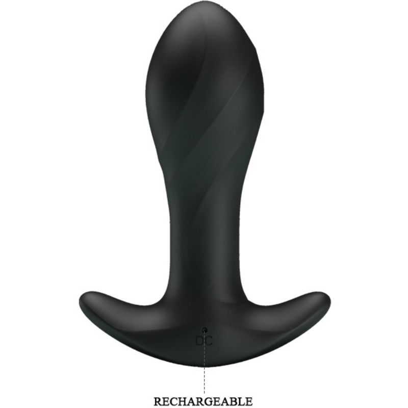 PRETTY LOVE - VIBRADOR ANAL PRETO PRETO AMOR - Sexshoptuga 