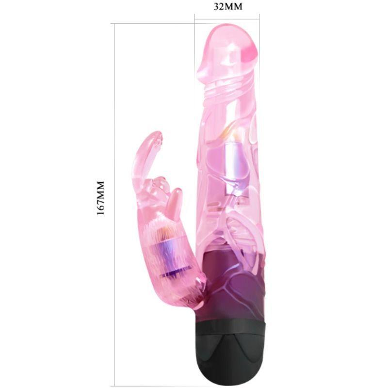 BAILE - D A VOCÊ AMANTE VIBRADOR COM COELHO ROSA - Sexshoptuga 