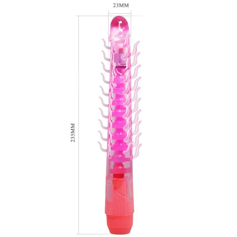 BAILE - FLEXI VIBE SENSUAL SPINE DILDO VIBRATÓRIO DOBRVEL LILAL 23.5 CM - Sexshoptuga  Sexshoptuga 