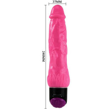 BAILE - VIBRADOR REALISTA SEXO COLORIDO LILS 24 CM - Sexshoptuga  Sexshoptuga 