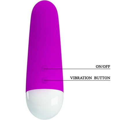 PRETTY LOVE - LUTHER MINIVIBRADOR 30 MODOS DE VIBRAO - Sexshoptuga 