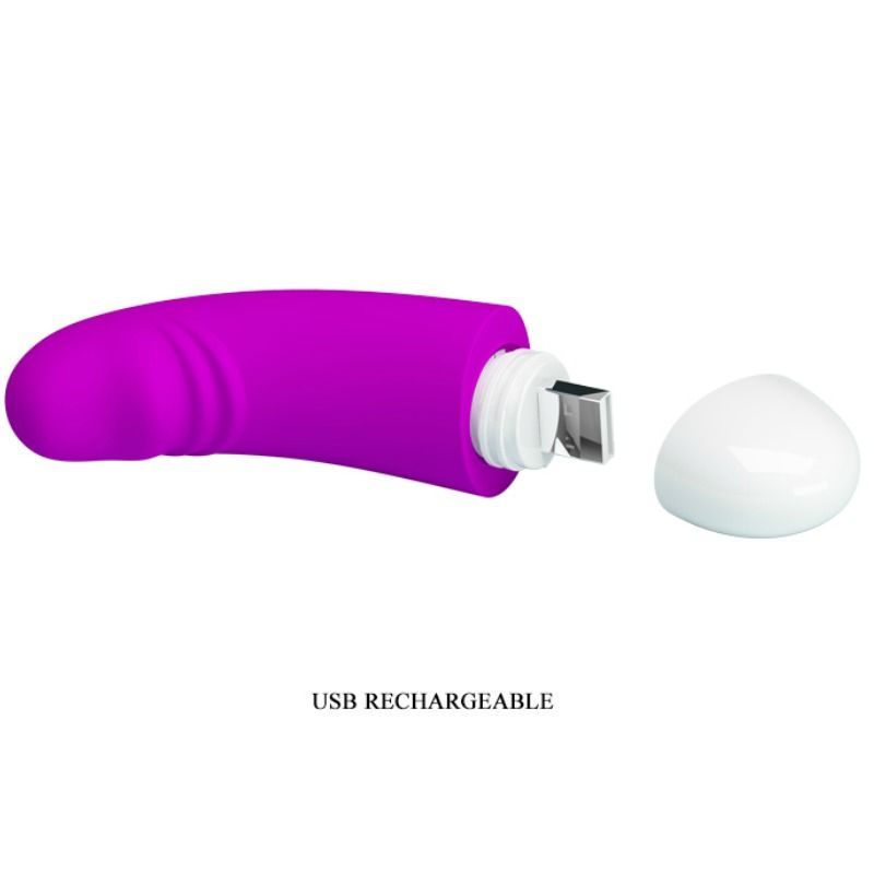 PRETTY LOVE - LUTHER MINIVIBRADOR 30 MODOS DE VIBRAO - Sexshoptuga  Sexshoptuga 