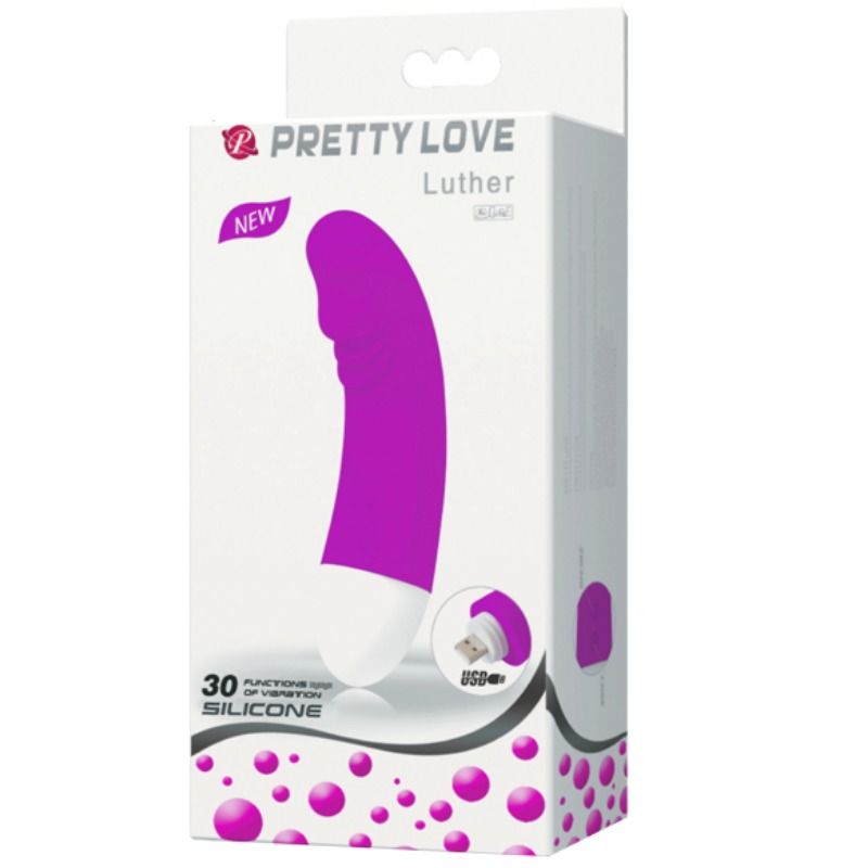 PRETTY LOVE - LUTHER MINIVIBRADOR 30 MODOS DE VIBRAO - Sexshoptuga  Sexshoptuga 