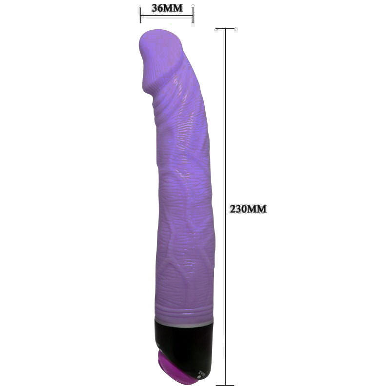 BAILE - VIBRADOR REALÍSTICO ADOUR CLUB 23 CM LIlás - Sexshoptuga 