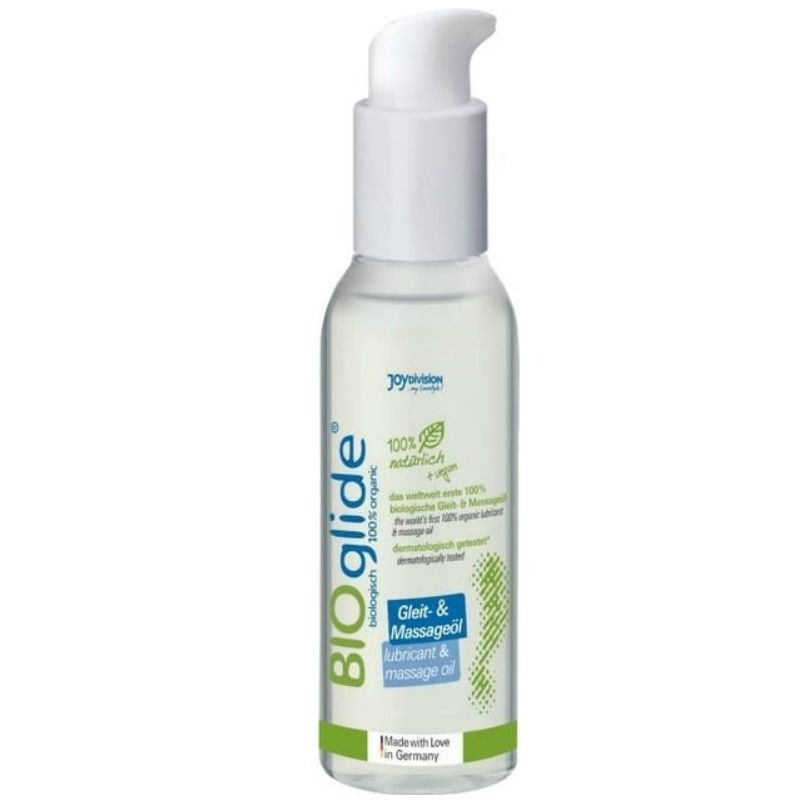 BIOGLIDE - ÓLEO DE MASSAGEM E LUBRIFICANTE ORGÂNICO 125 ML - Sexshoptuga  Sexshoptuga 