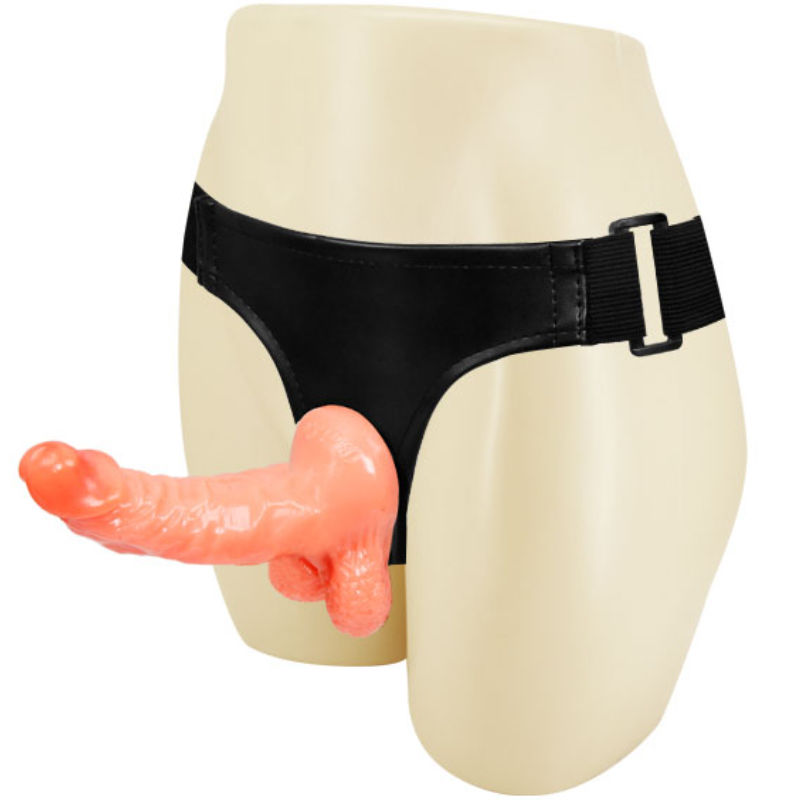 BAILE - ARNÊS COM PÊNIS REALISTA E CALA AJUSTVEL ULTRA APAIXONADA 15.5 CM - Sexshoptuga  Sexshoptuga 