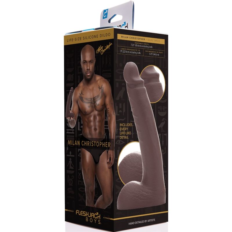 FLESHJACK - DILDO MILAN CHRISTOPHER 18,4 CM - Sexshoptuga  Sexshoptuga 