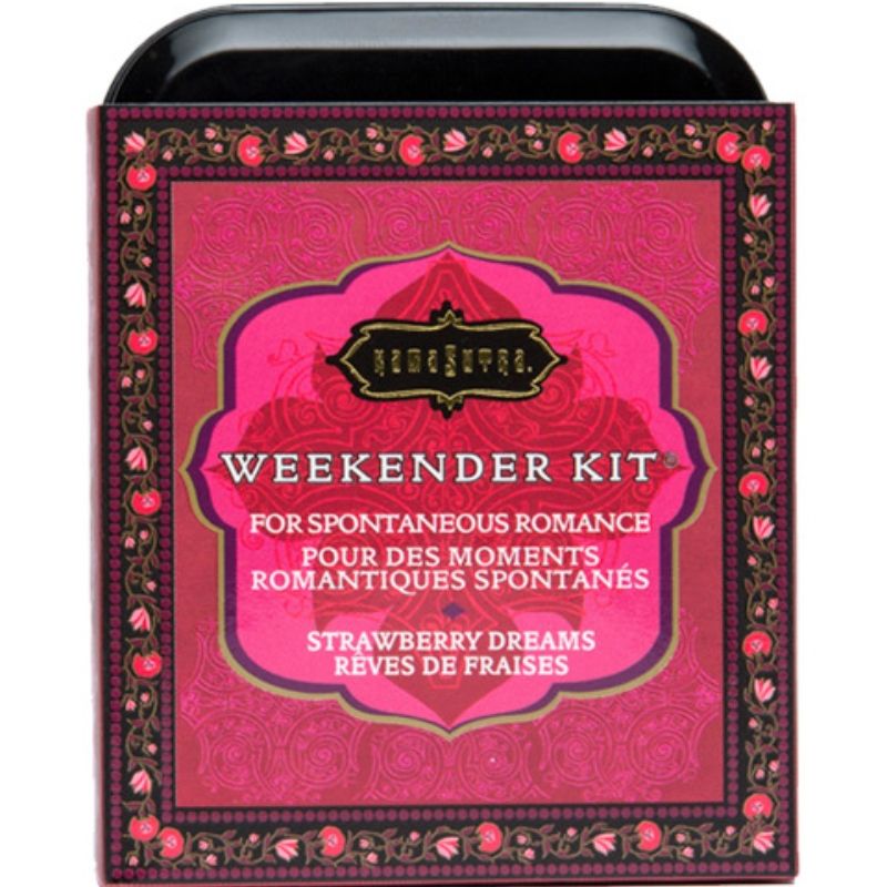 KAMASUTRA - WEEKENDER TIN KIT MORANGO SONHOS MORANGO - Sexshoptuga 