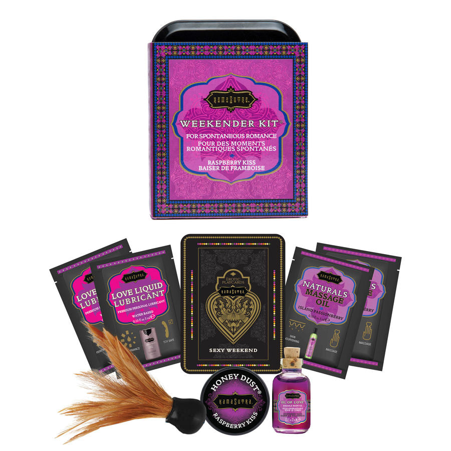 KAMASUTRA - WEEKENDER TIN KIT FRAMBOESA KISS FRAMBOESA - Sexshoptuga  Sexshoptuga 