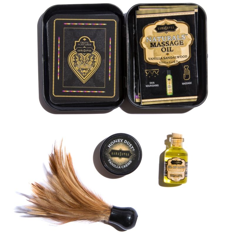 KAMASUTRA - WEEKENDER TIN KIT CREME DE BAUNILHA BAUNILHA - Sexshoptuga  Sexshoptuga 