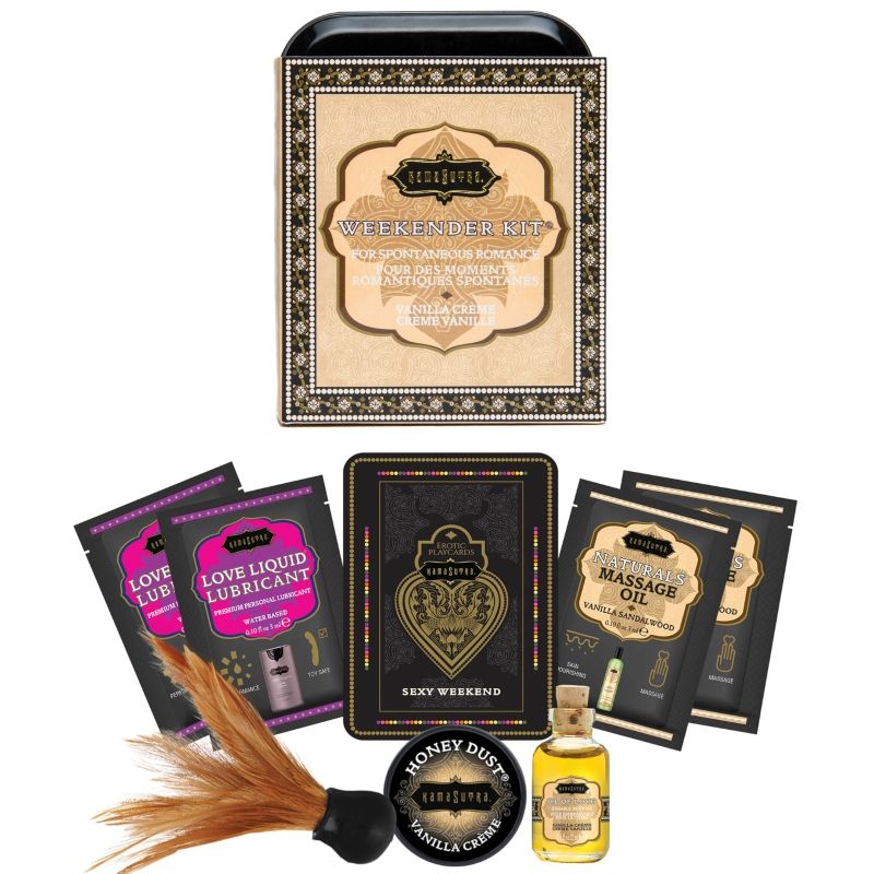 KAMASUTRA - WEEKENDER TIN KIT CREME DE BAUNILHA BAUNILHA - Sexshoptuga 