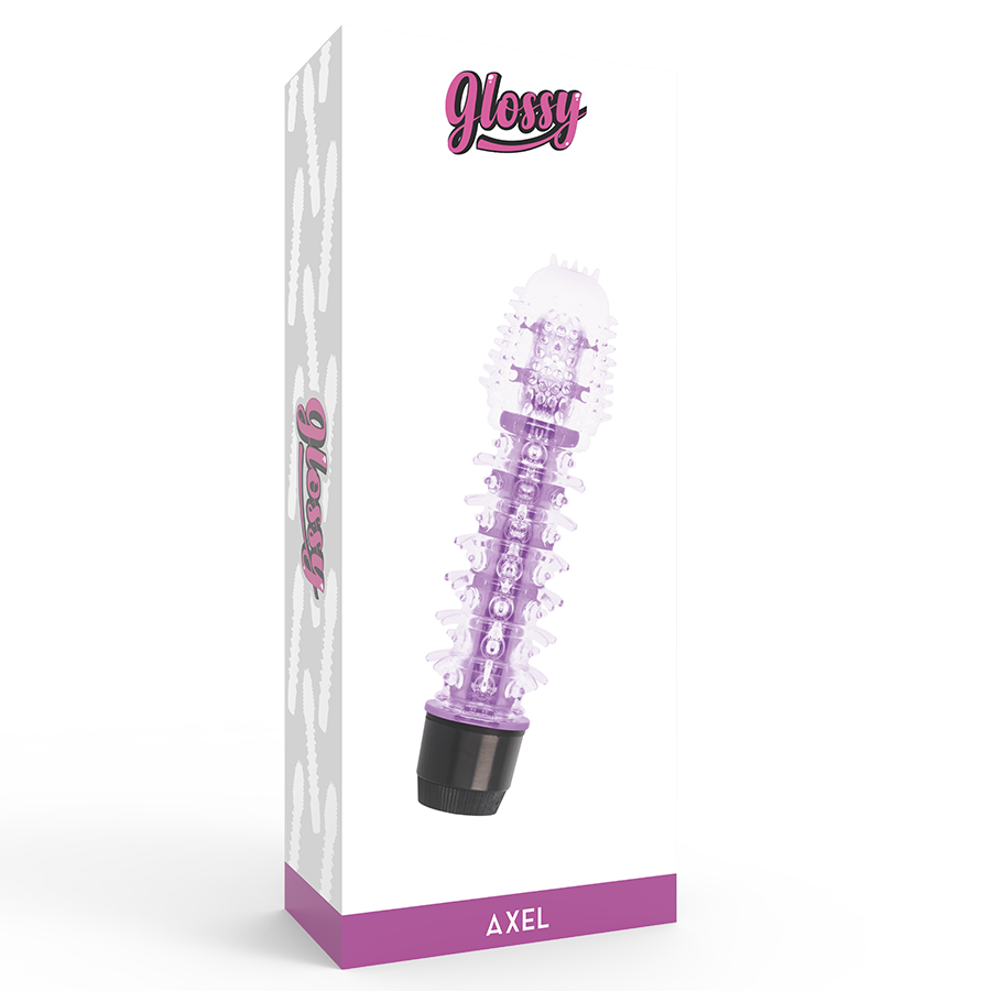 GLOSSY - VIBRADOR AXEL LILÁS - Sexshoptuga  Sexshoptuga 