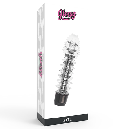 GLOSSY - VIBRADOR AXEL PRETO - Sexshoptuga 