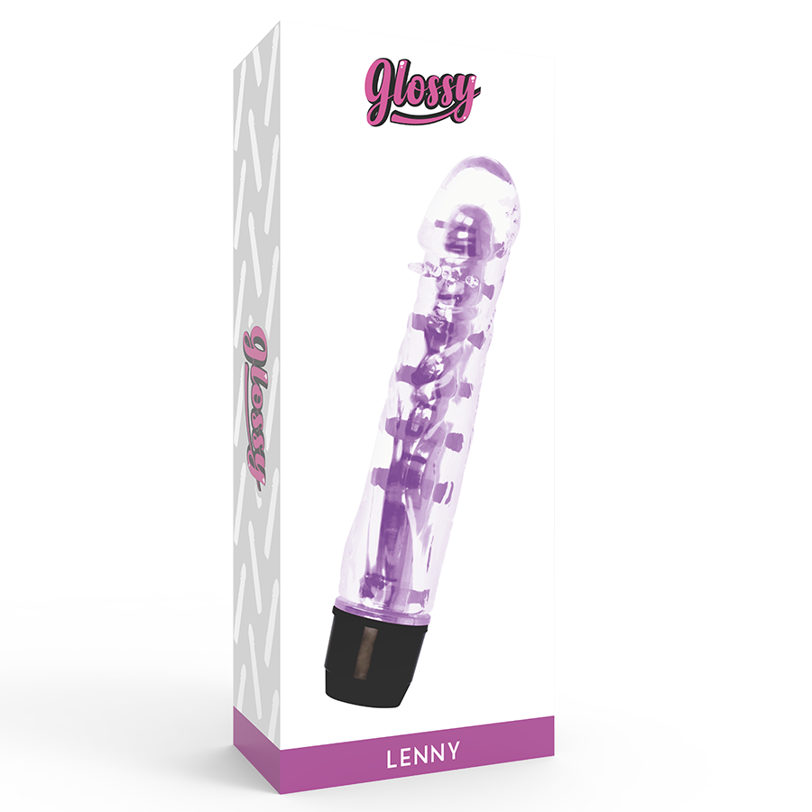 GLOSSY - VIBRADOR LENNY ROXO - Sexshoptuga  Sexshoptuga 