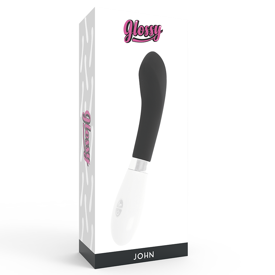 GLOSSY - VIBRADOR JOHN PRETO - Sexshoptuga  Sexshoptuga 