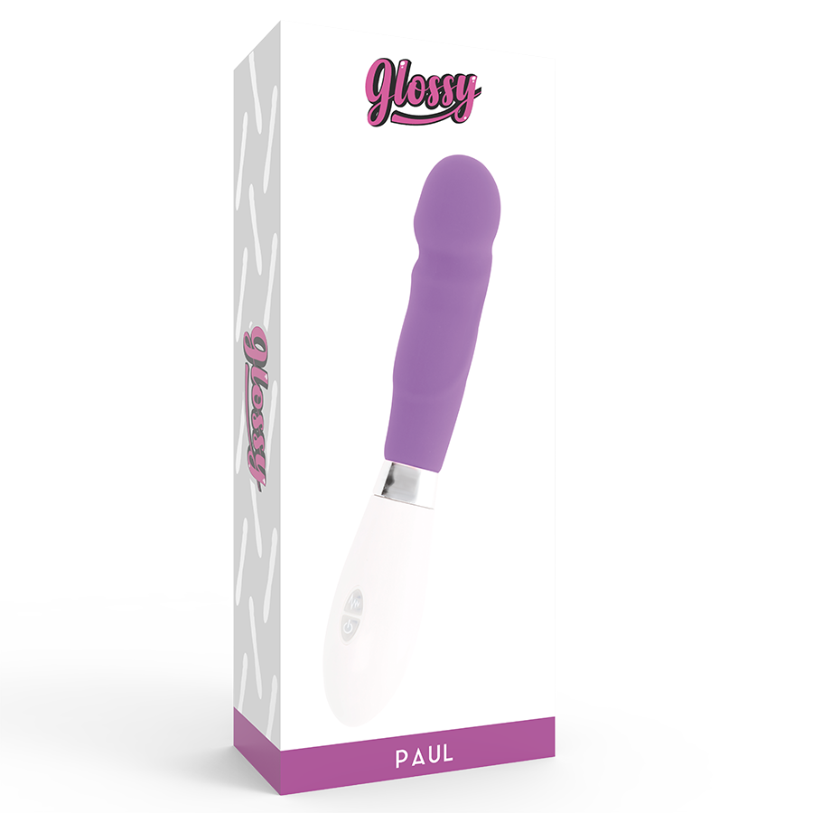 GLOSSY - PAUL VIBRADOR ROXO - Sexshoptuga 