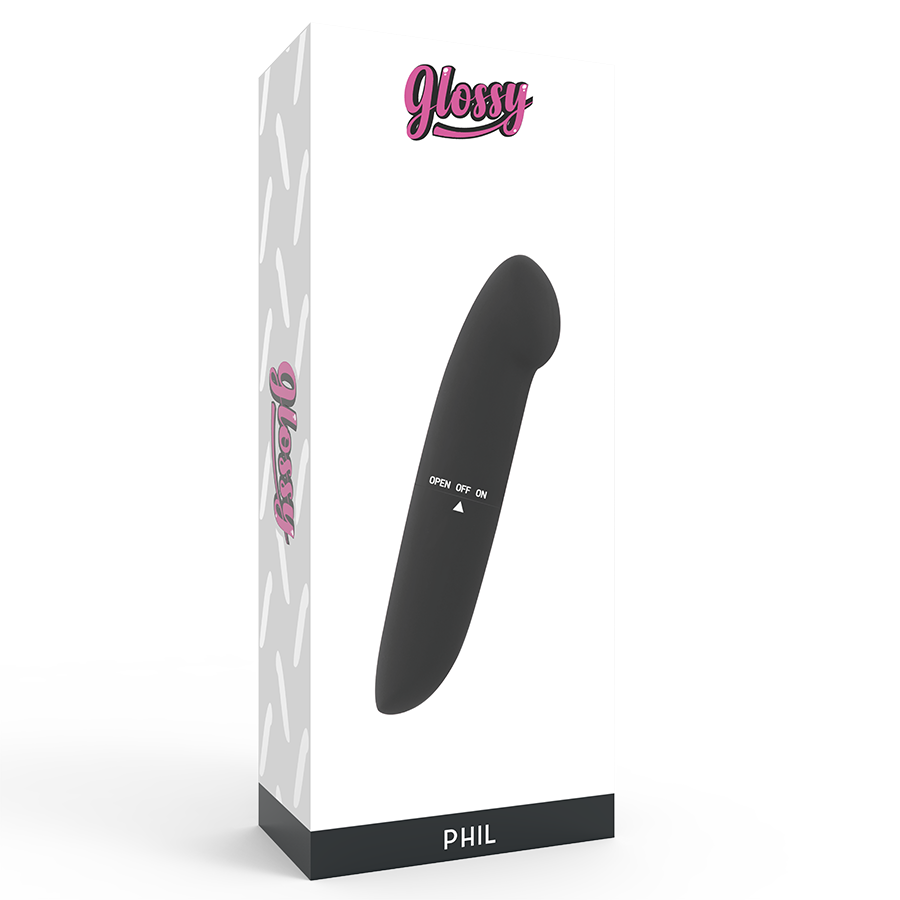 GLOSSY - VIBRADOR PHIL PRETO - Sexshoptuga  Sexshoptuga 