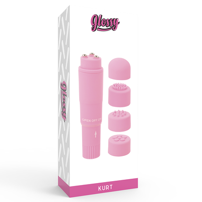 GLOSSY - MASSAGEIRO DE BOLSO KURT ROSA - Sexshoptuga 