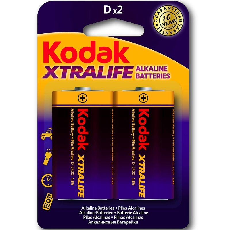 KODAK - BATERIAS ALCALINAS XTRALIFE LR20 D LR20 1,5V - Sexshoptuga  Sexshoptuga 