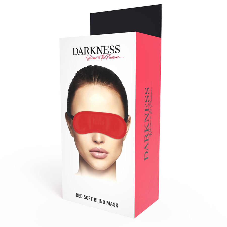 DARKNESS - MSCARA VERMELHA RETA - Sexshoptuga  Sexshoptuga 