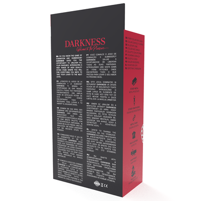 DARKNESS - COLAR DE POSTURA CONFORTÁVEL COM CORRENTE DE COURO - Sexshoptuga 