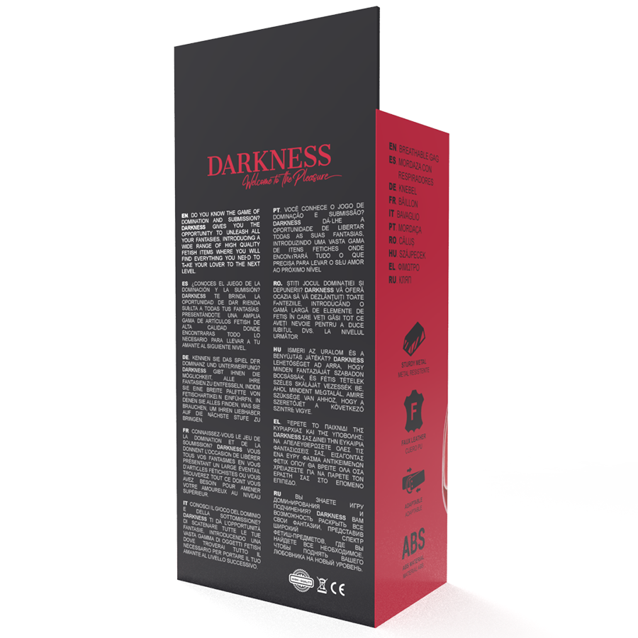 DARKNESS - MORDAA RESPIRVEL VERMELHA - Sexshoptuga  Sexshoptuga 