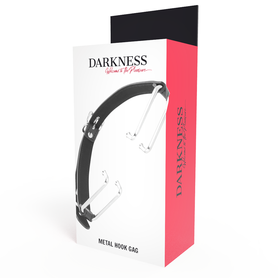 DARKNESS - MORDAÇA COM GANCHO PRETO - Sexshoptuga  Sexshoptuga 