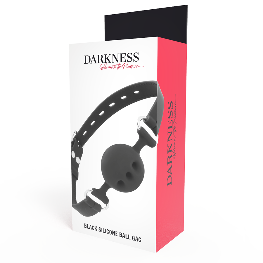 DARKNESS - MORDAA DE SILICONE RESPIRVEL PRETA - Sexshoptuga  Sexshoptuga 