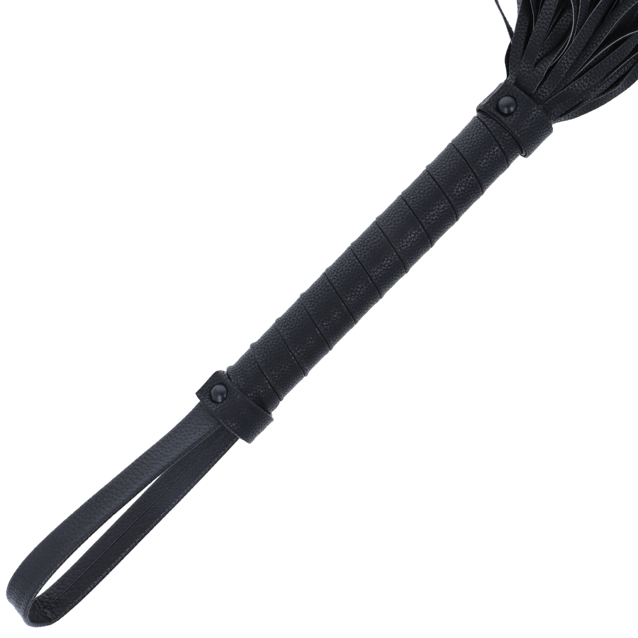 DARKNESS - CHICOTE BONDAGE PRETO 42CM COURO - Sexshoptuga  Sexshoptuga 