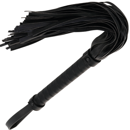 DARKNESS - CHICOTE BONDAGE PRETO 42CM COURO - Sexshoptuga 