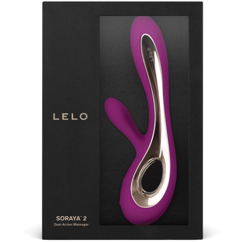 LELO - SORAYA 2 COELHO VIBRADOR ROSA PROFUNDA - Sexshoptuga 