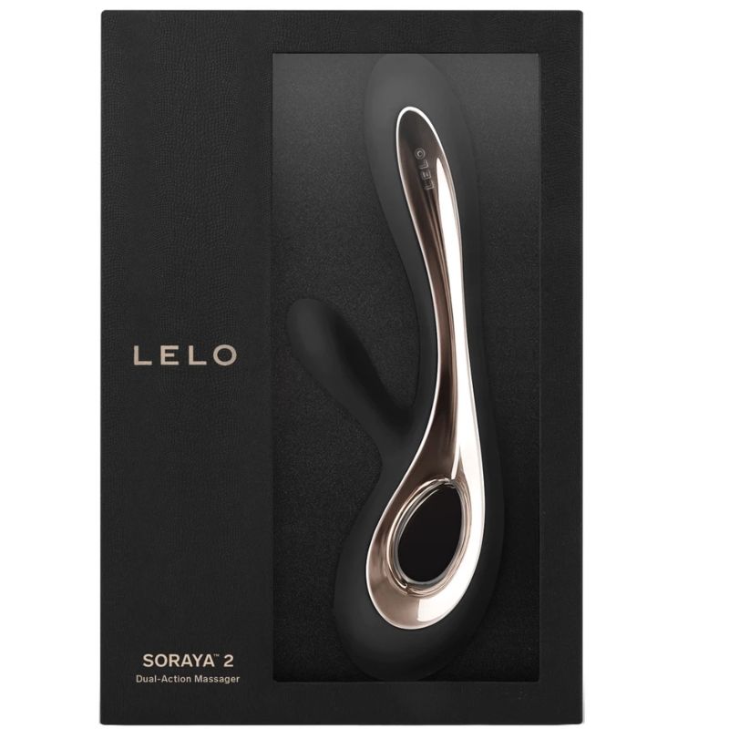 LELO - VIBRADOR SORAYA 2 COELHO PRETO - Sexshoptuga 