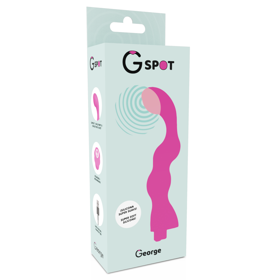 G-SPOT - GEORGE VIBRADOR GUM ROSA - Sexshoptuga  Sexshoptuga 