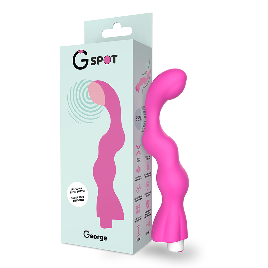 G-SPOT - GEORGE VIBRADOR GUM ROSA - Sexshoptuga  Sexshoptuga 