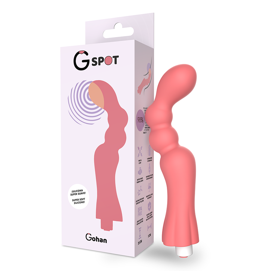 G-SPOT - GOHAN G-SPOT VIBRADOR LUZ VERMELHA - Sexshoptuga 