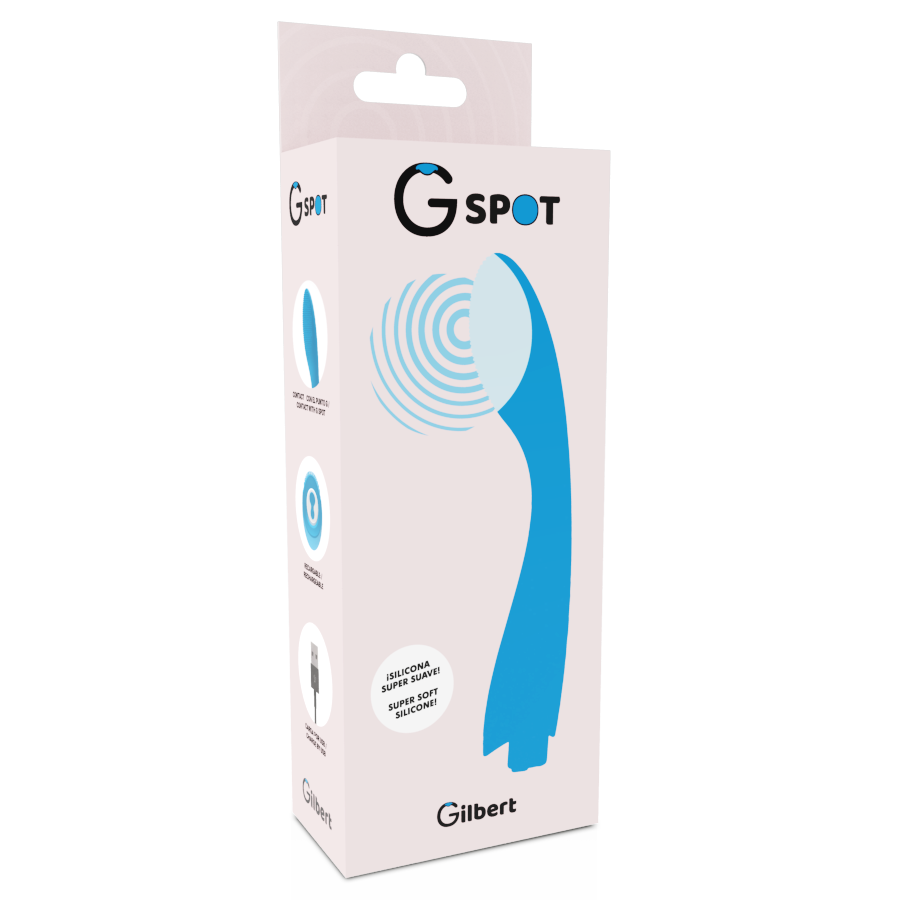 G-SPOT - VIBRADOR GYLBERT AZUL TURQUESA - Sexshoptuga 