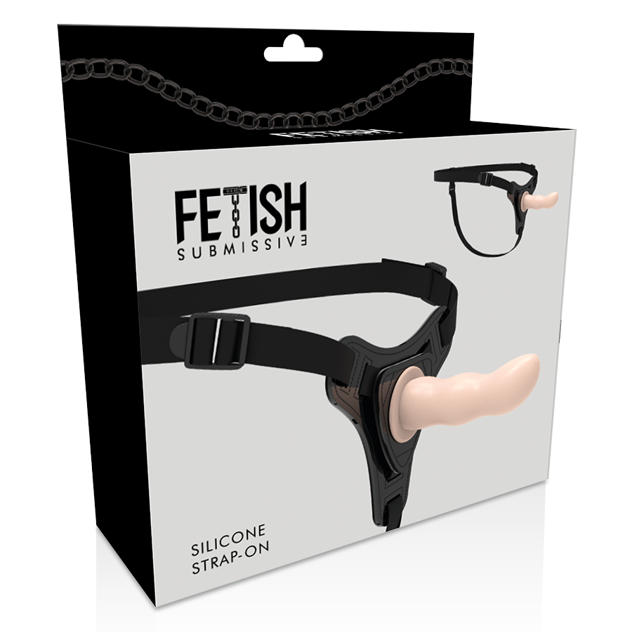 FETISH SUBMISSIVE HARNESS - FLESH SILICONE G-SPOT 12,5 CM - Sexshoptuga  Sexshoptuga 