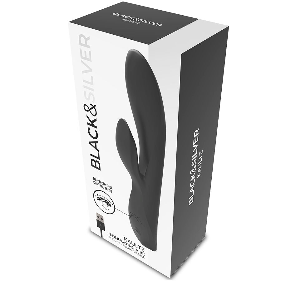 BLACK&SILVER - VIBRADOR KAULTZ TOUCH CONTROL - Sexshoptuga  Sexshoptuga 