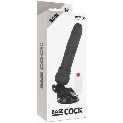 BASECOCK - VIBRADOR DE CONTROLE REMOTO NATURAL REALISTA 19.5 CM -O- 4 CM - Sexshoptuga 