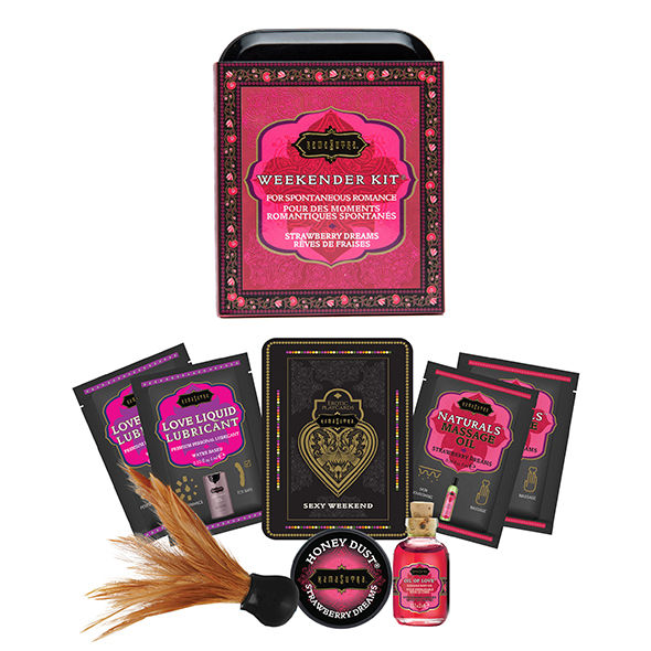 KAMASUTRA - WEEKENDER TIN KIT MORANGO SONHOS MORANGO - Sexshoptuga  Sexshoptuga 