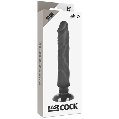 BASECOCK - VIBRADOR REALÍSTICO 2-1 NATURAL 20 CM -O- 4 CM - Sexshoptuga 