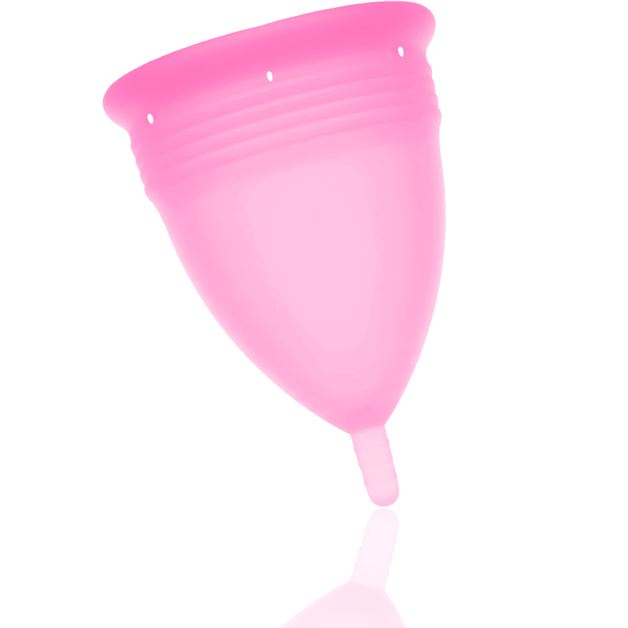 STERCUP - COPO MENSTRUAL DE SILICONE FDA ROSA - TAMANHO L - Sexshoptuga  Sexshoptuga 