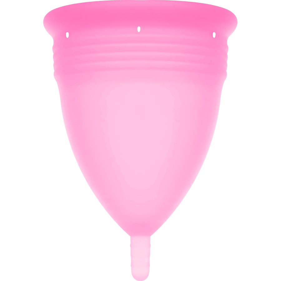 STERCUP - COPO MENSTRUAL DE SILICONE FDA ROSA - TAMANHO L - Sexshoptuga  Sexshoptuga 