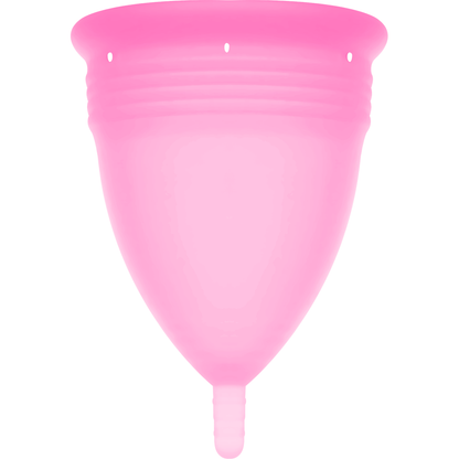 STERCUP - COPO MENSTRUAL DE SILICONE FDA ROSA - TAMANHO L - Sexshoptuga 