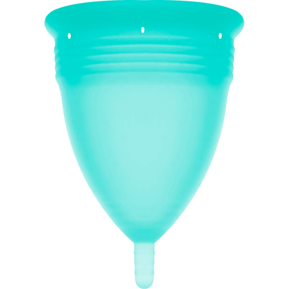 STERCUP - COPO MENSTRUAL DE SILICONE FDA AQUAMARINE - TAMANHO L - Sexshoptuga 