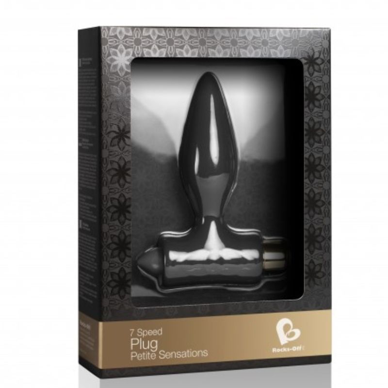 ROCKS-OFF - PLUG ANAL PETITE SENSATIONS PARA INICIANTES - PRETO - Sexshoptuga  Sexshoptuga 