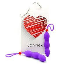 SANINEX - PLUG ANAL CLIMAX COM ANEL PARA PÊNIS LILAS - Sexshoptuga 