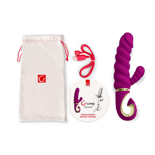 G-VIBE - BRINQUEDOS DIVERTIDOS COELHO VIBRADOR GCANDY SWEET RASPBERRY - Sexshoptuga 