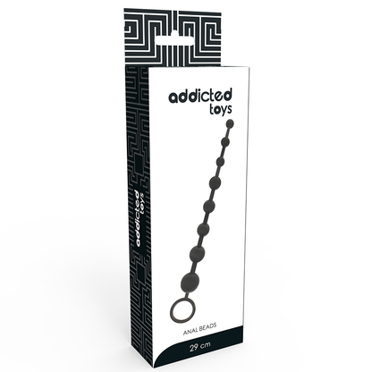 ADDICTED TOYS - CONTAS ANAIS 29 CM PRETAS - Sexshoptuga 