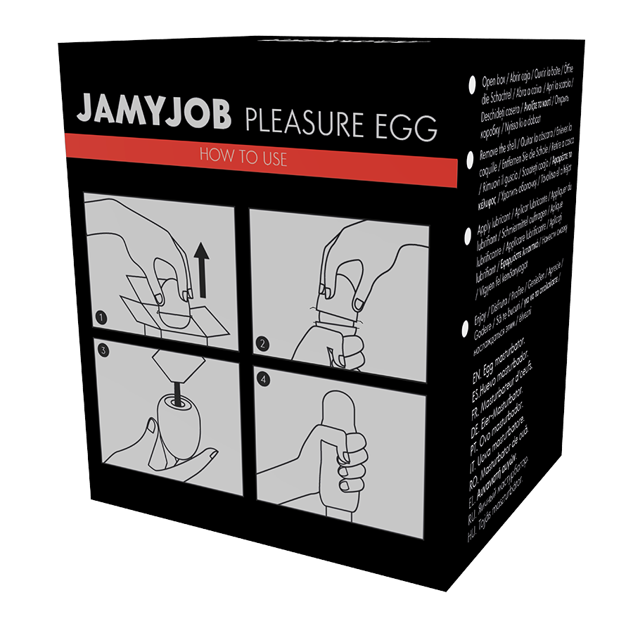 JAMYJOB -MASTURBADOR EGG VERSO PRETA DISCRETT - Sexshoptuga 